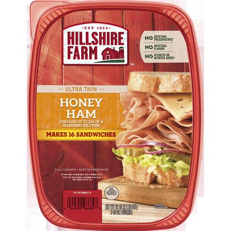 Hillshire Farm Honey Ham Ultra Thin Lunch Meat, 2 pk./32 oz. - BJs ...