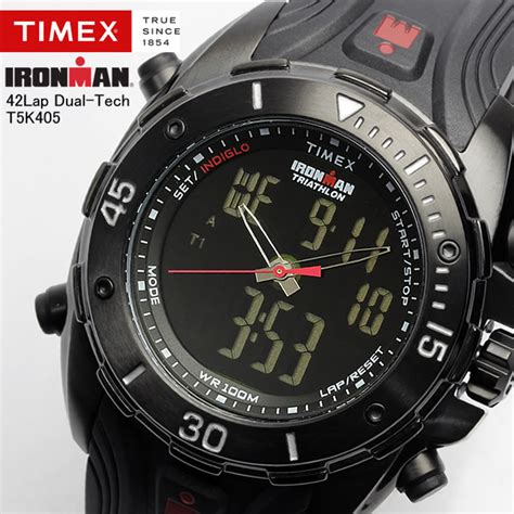 cameron: Timex Watch men's Ironman whole 100 M waterproof TIMEX Timex rubber Triathlon T5K405 ...