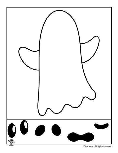 Ghost Preschool Halloween Activity Page Ghost Crafts Preschool ...