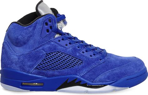 Lyst - Nike Air Jordan 5 Retro Suede Trainers in Blue for Men