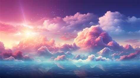 Premium Photo | Heaven background clouds wallpaper