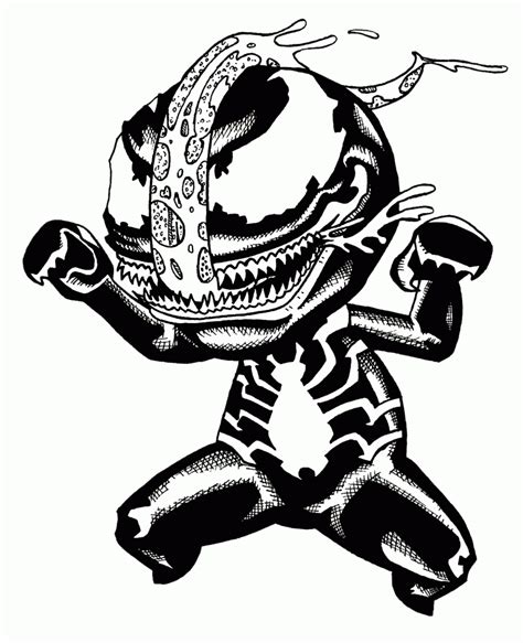 Printable Venom Coloring Pages - Coloring Home