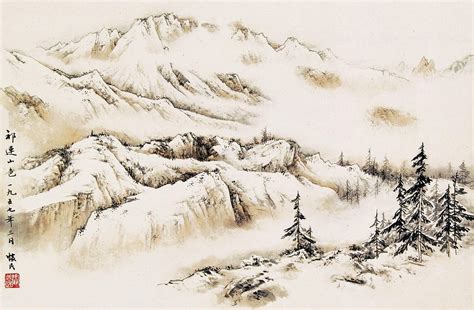 La peinture Shan Shui/Shan Shui painting | Chinese landscape painting ...