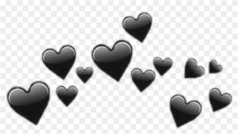 Black Heart Emoji Png - Transparent Black Heart Emojis, Png Download ...