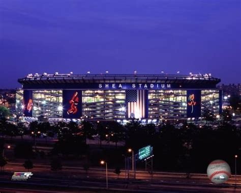 Shea Stadium Night Photo Print (20 x 24) - Walmart.com - Walmart.com