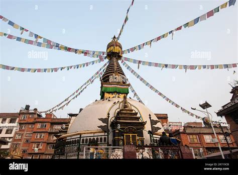 Nepal. Kathmandu. local stupa Stock Photo - Alamy