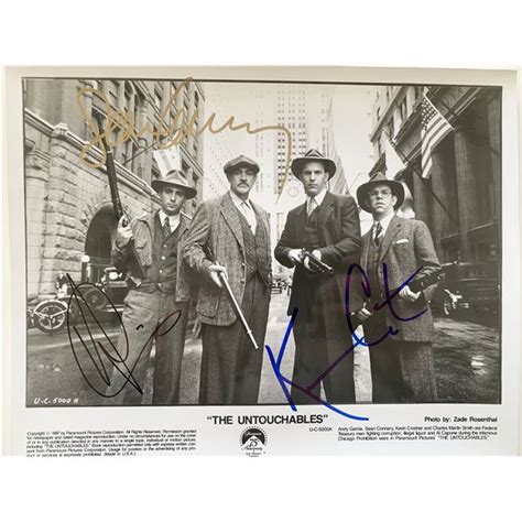 The Untouchables cast signed original 1987 vintage movie photo