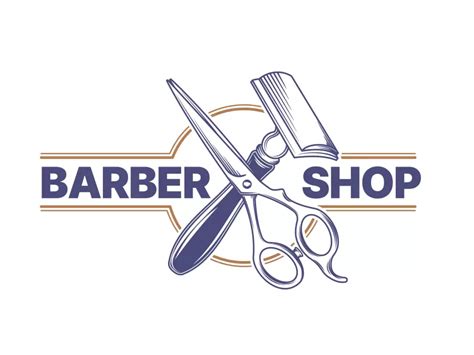 Barber Shop Logo Template PNG vector in SVG, PDF, AI, CDR format