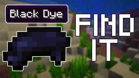 How to Find Black Dye in Minecraft (All Versions) - YouTube
