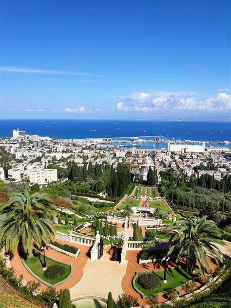 Landscaping and Architecture of the Bahai Gardens Editorial Photography - Image of haifa, park ...