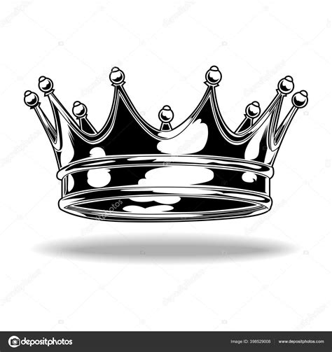 Crown Black White King Queen Kingdom Royal Vector ⬇ Vector Image by © thinkliketiger@gmail.com ...