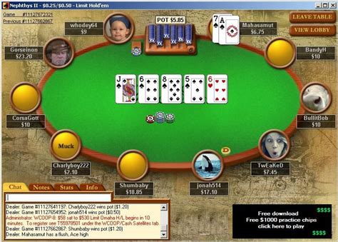 Free Texas Hold'em game download