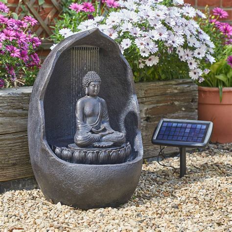 Solar Buddha Water Feature