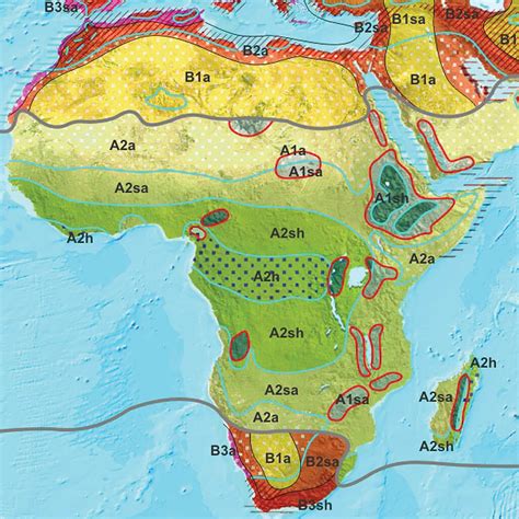 Northern Africa middle eas map 1995