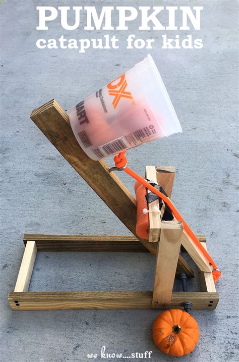 STEM Learning: DIY Pumpkin Catapult for Kids (& Grown Ups Too)