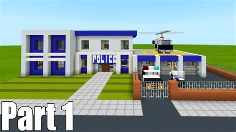 Minecraft Tutorial: How To Make A Police Station Part 1 "2019 City Tutorial" - YouTube ...