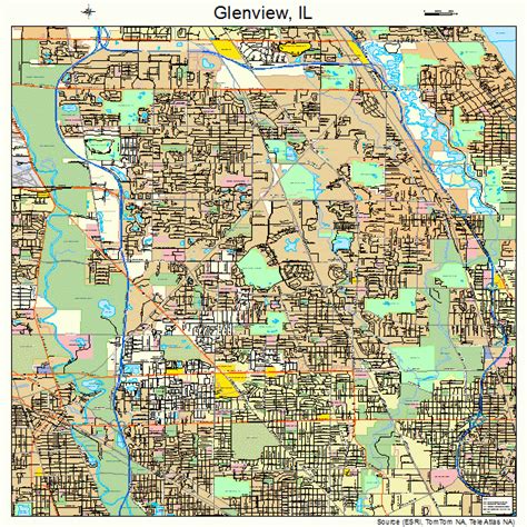 Glenview Illinois Street Map 1729938