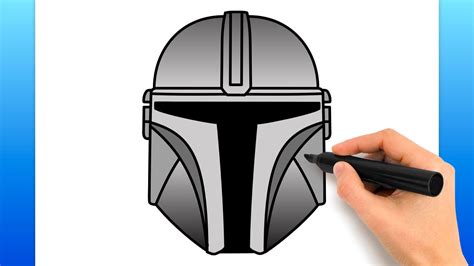 How To Draw Mandalorian Helmet Step By Step