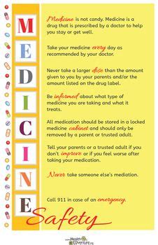 Medicine Safety Poster | Medicine safety, Safety posters, Teaching science