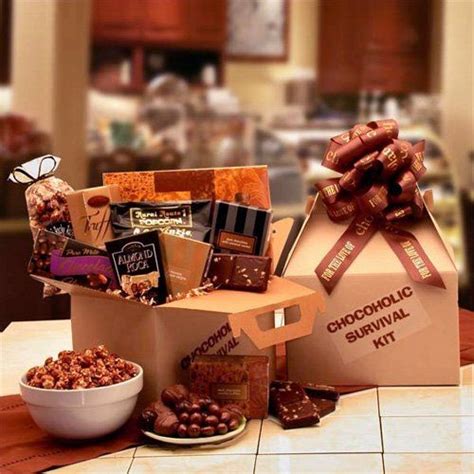 The Chocoholic's Survival Kit | www.giftbaskets.com | Gourmet gift baskets, Chocoholic ...