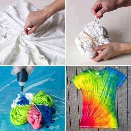 Teñir la camiseta aplicando tinte | Easy diy tie dye, Tie dye diy, Diy tie dye shirts