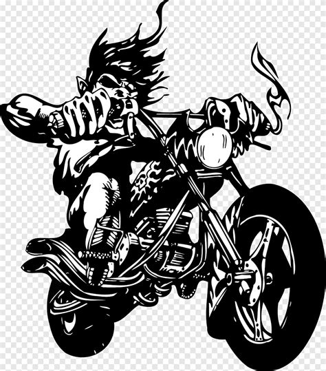 Free download | Person riding a motorcycle illustration, Wall decal Sticker Motorcycle Label ...