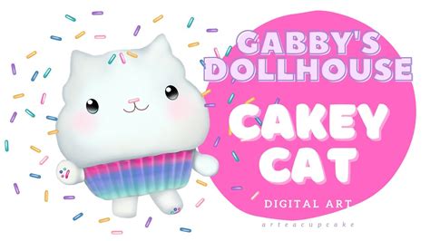 Gabby's Dollhouse - Cakey Cat Animation Series Digital Art for Beginners - YouTube