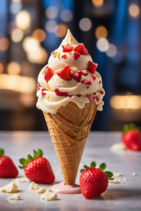 Freshly Picked Ice Cream In A Cone Free Stock Photo - Public Domain Pictures