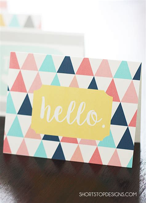 Printable Note Cards – Short Stop Designs