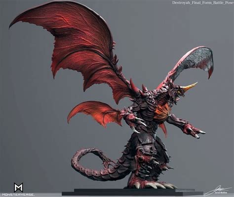 ArtStation - MonsterVerse Destroyah Redesign (Final Form) Concept Art in 2024 | Concept art ...