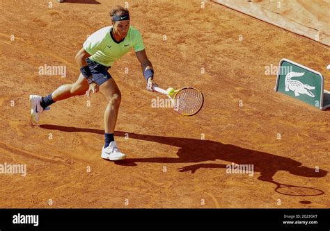 Rafael Nadal of Spain during the Roland-Garros 2021, Grand Slam tennis ...