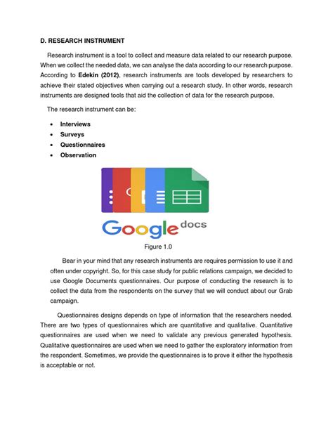 Research Instrument | PDF | Questionnaire | Survey Methodology