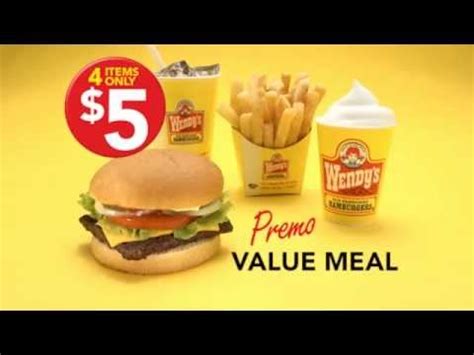 Wendy's $5 Premo Value Meal - YouTube