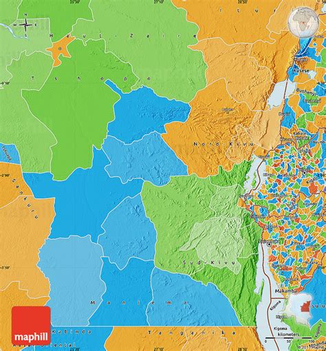 Political Map of Kivu