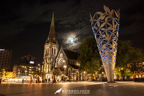 Cathedral Square at night, Christchurch, New Zealand | Kiwiblog