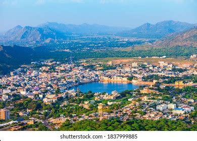 Pushkar Town Lake Aerial Panoramic View Stock Photo 1837999885 | Shutterstock