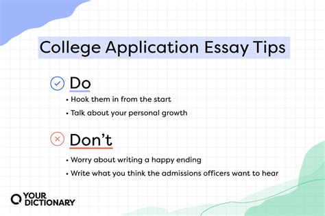 Writing a Powerful College Application Essay: Tips and Examples | YourDictionary