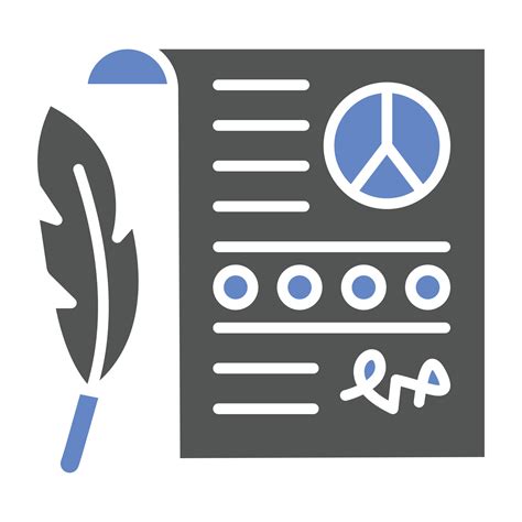 Peace Treaty Icon Style 9965434 Vector Art at Vecteezy