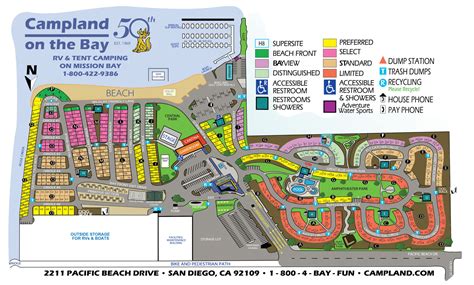 Resort Map for Campland on the Bay - Campland On The Bay