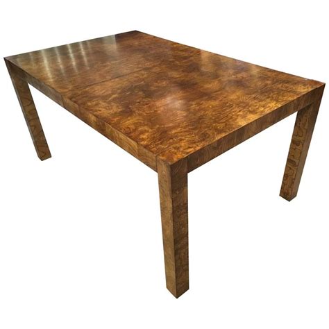 Stunning Milo Baughman Burl Dining Table at 1stDibs