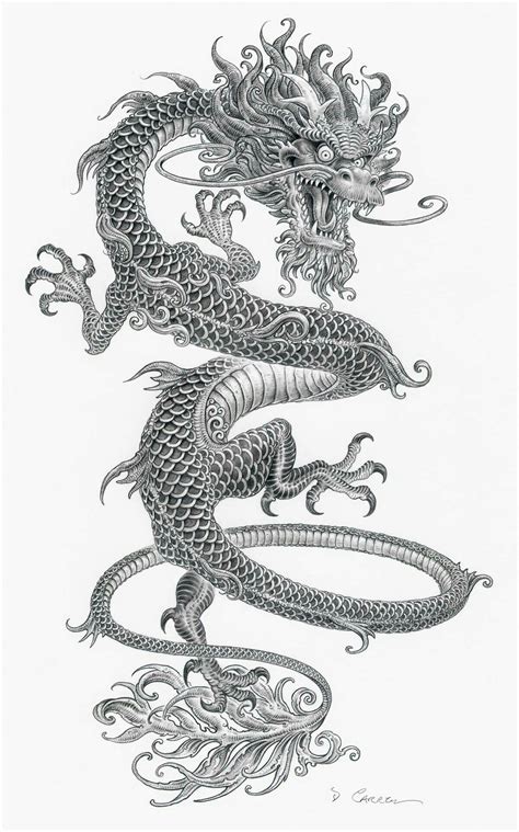 Dragon Art Design. | Японские татуировки дракона, Татуировки китайского ...