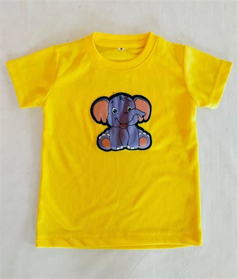 Kids Cotton Yellow School T Shirt, Size: Small at Rs 130/piece in Tiruppur | ID: 2852784725797
