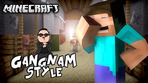 GANGNAM STYLE W MINECRAFT?! - Emotes Mod - YouTube