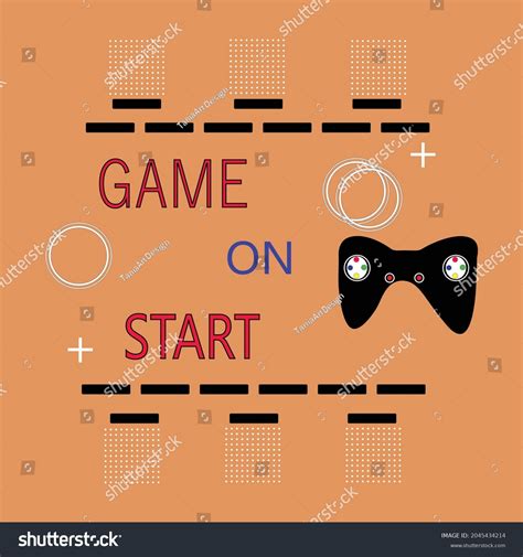 Game On Start Gaming Logo Design Stock Vector (Royalty Free) 2045434214 ...