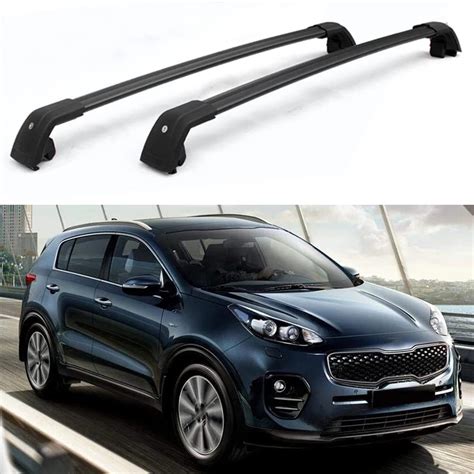 Buy AxleZx Aluminium Roof Rack Rail Bars for KIA Sportage 2016-2021, Car Roof Cross Bars Rails ...