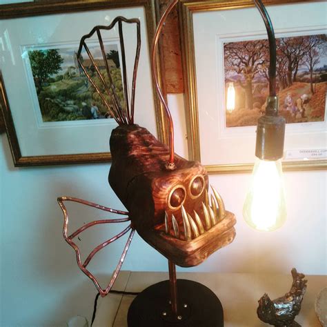 A cool Angler Fish lamp made in Worcestershire, UK. - Imgur | Fish lamp, Cool lamps, Best desk lamp