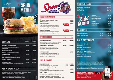 Spur Limited Edition Delivery Menu for Level 4 Lockdown - Hungry For Halaal