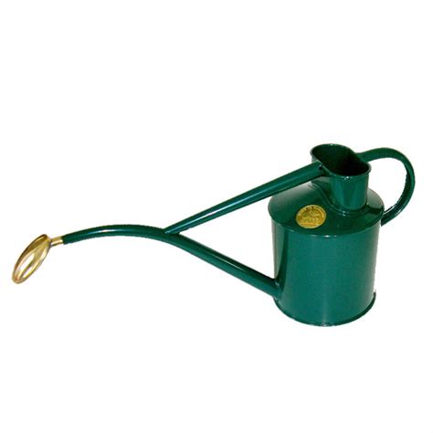 Haws 1 Quart Metal Watering Can with Rose - Green