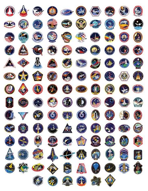 Space Shuttle Badges | All 135 space shuttle mission patches (click to ...