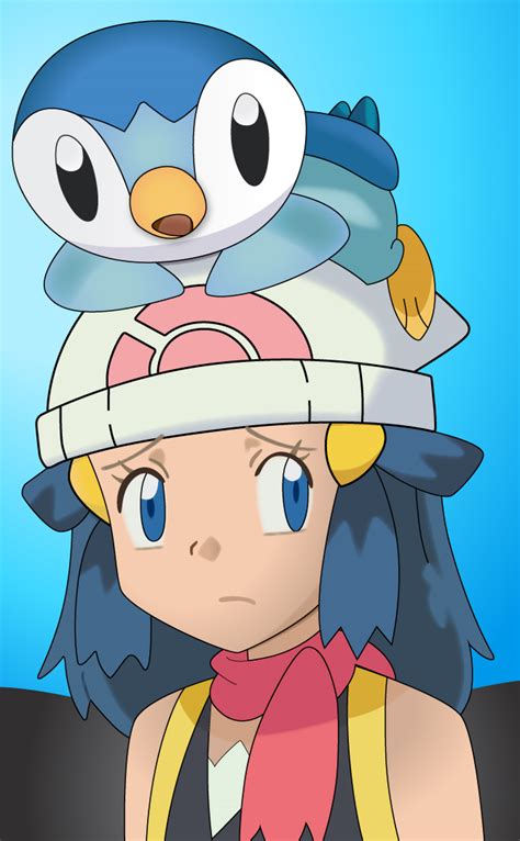 Dawn and Piplup Pokemon by FezVrasta on DeviantArt